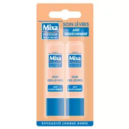 Mixa Visage Soins Lèvres Anti-Dessèchement Lot de 2 x 4,7g