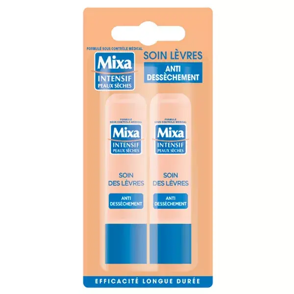 Mixa Anti-Drying Lip Care Set of 2 Tubes