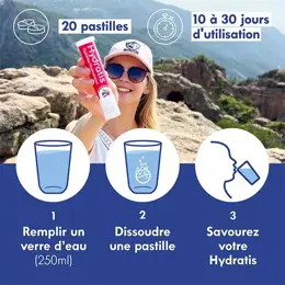 Hydratis Solution d'Hydratation Citron & Fleurs de Sureau 20 pastilles