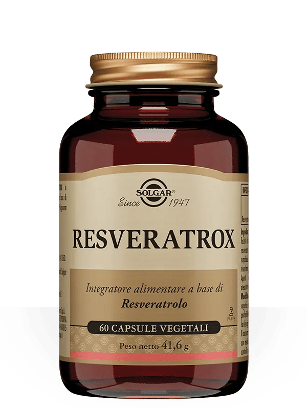 Solgar Resveratrox Integratore Antiossidante 60 Capsule Vegetali