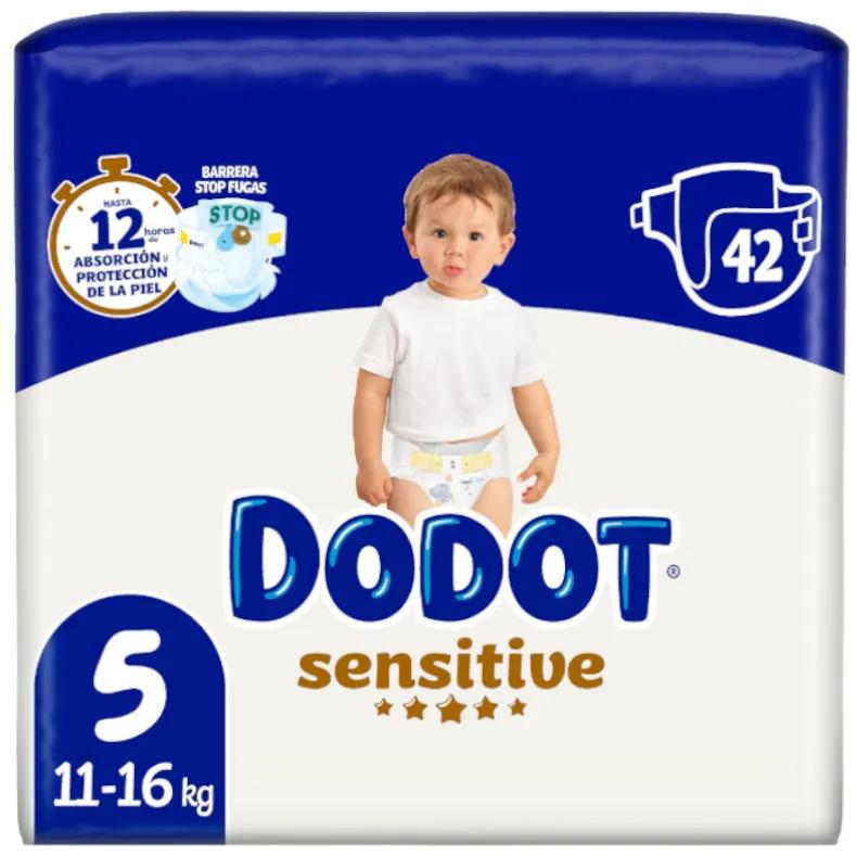 Imagen de Dodot Pañales Sensitive T5 (11-16 Kg) 42 uds