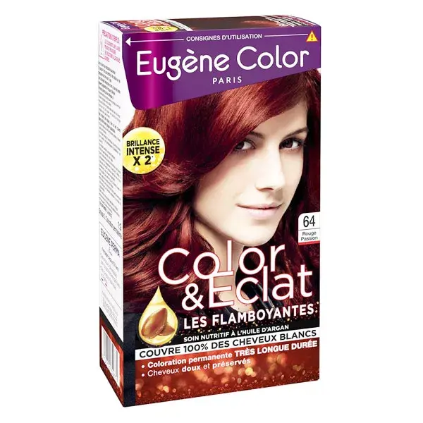 Eugène Color Les Flamboyantes Permanent Colouring Cream n°64 Passion Red