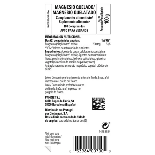 Solgar GECHELEERD MAGNESIUM (100)