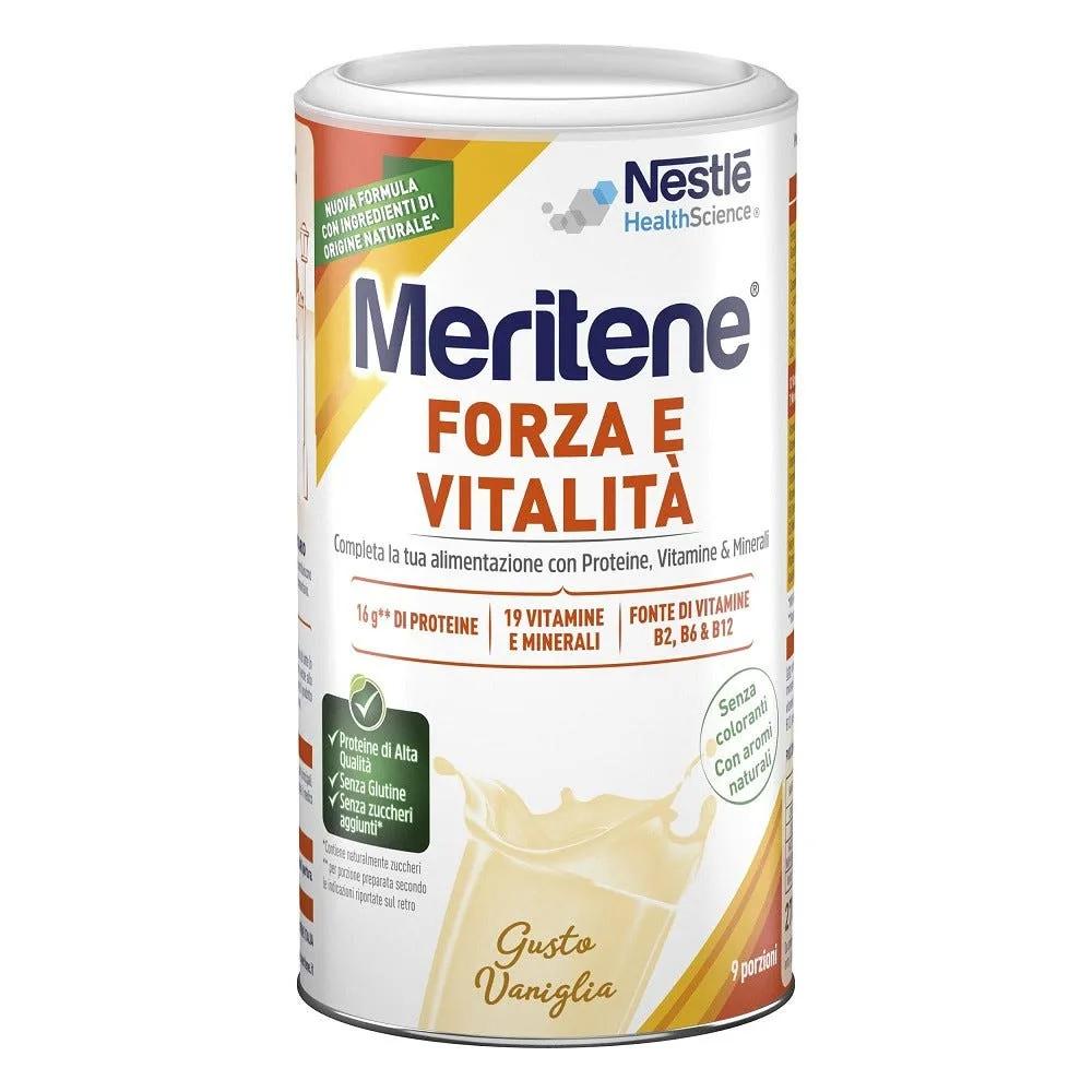 Meritene Forza e Vitalità Polvere Vaniglia Integratore Proteico 270 g