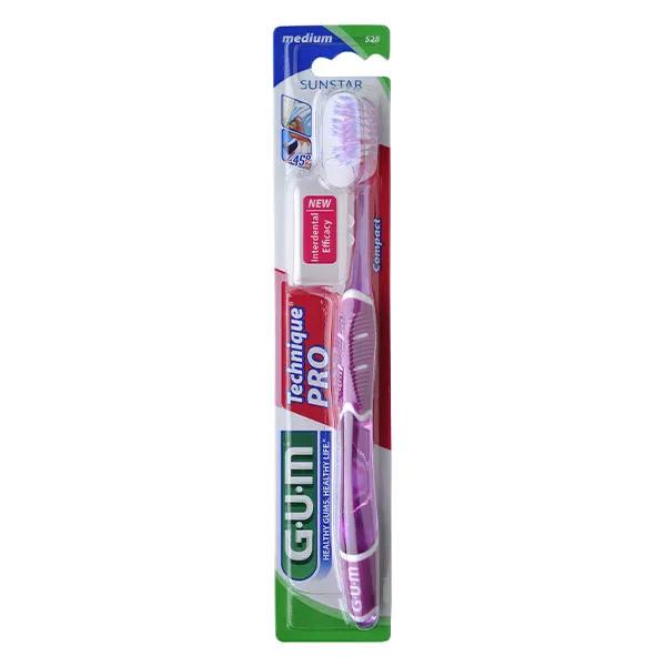 Gum Cepillo de Dientes N°528 Tecnico Pro Compacto Medio