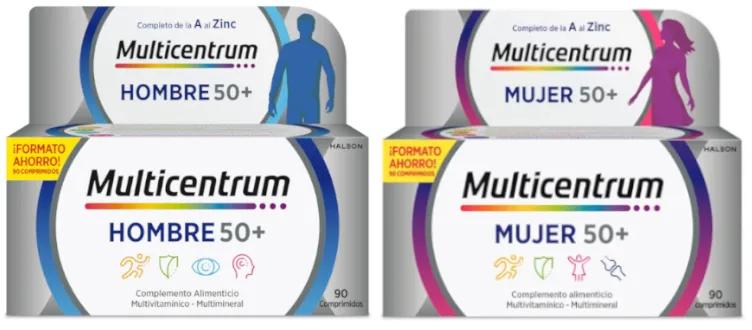 Multicentrum Heren 50+ 90 Tabletten + Multicentrum 50+ Dames 90 Tabletten