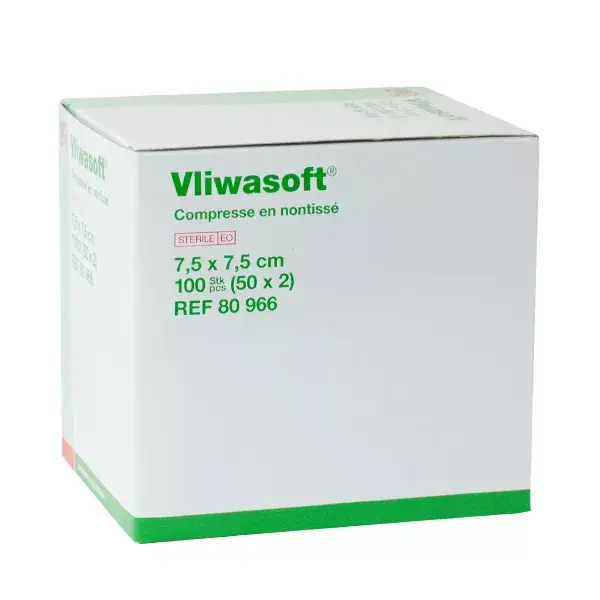 L & R Vliwasoft comprimere in felpa 30g S - 7 2, 5cmx7, scatola di 5cm - 50 s LPP Sterile