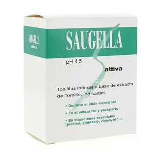 Intimate Saugella Attiva wipes uds