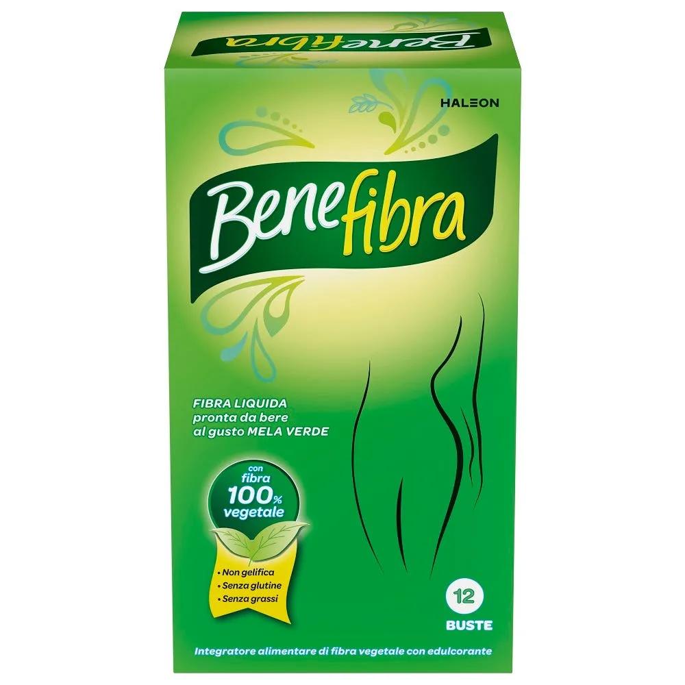 Benefibra Liquido Integratore Intestino Fibre Vegetali Gonfiore Addominale Colon Irritabile 12 Bustine