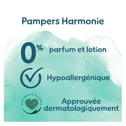 Pampers Couches Harmonie T5 (11-16 Kg) Avec Emballage Papier Recyclable