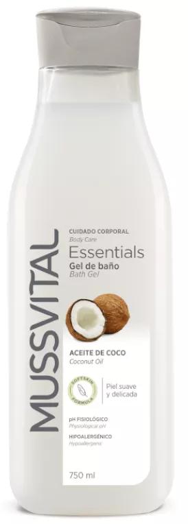 Gel de bain à l&#39;huile de coco Mussvital Essentials 750 ml