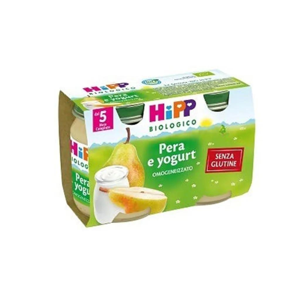 Hipp Biologico Omogeneizzato Merenda Pera e Yogurt 2 x125 g