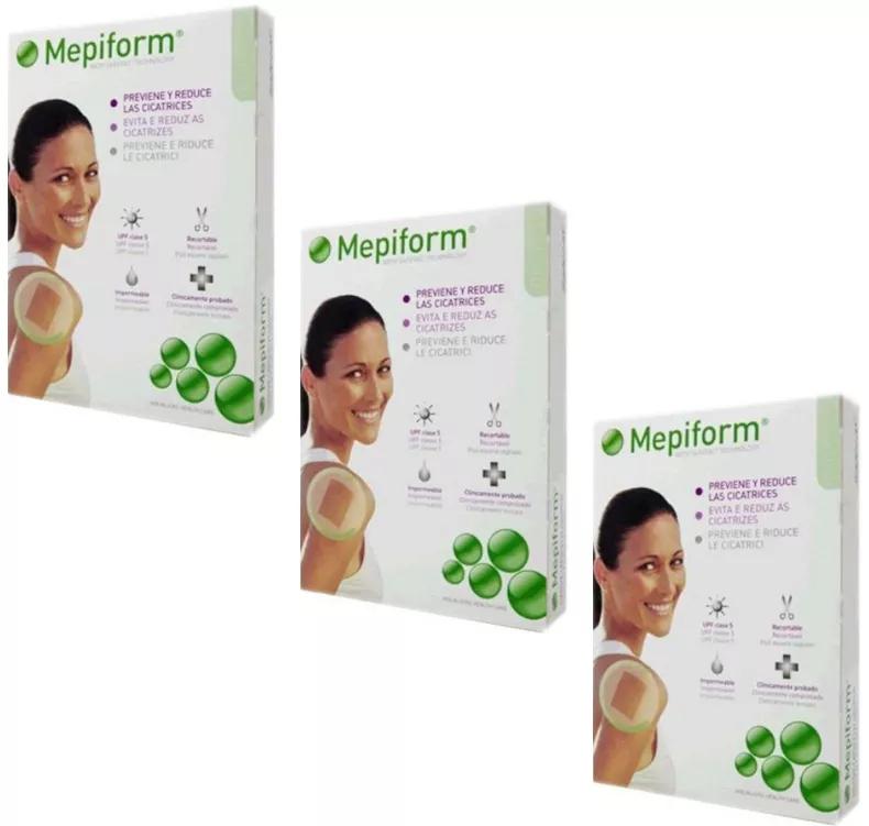 Mepiform Silicone Dressings 10x18cm 3x5 units