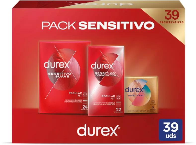 Pack de preservativo sensível Durex 39 unidades