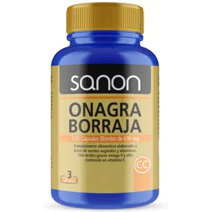 Sanon Evening Primrose and Borage Oil 110 Softgels