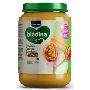 Blédina Jar of Tomato, Potato, Carrot and Beef +8m 200 gr