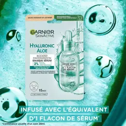 Garnier Masque Tissu Hyaluronic Aloe Booster d'Hydratation