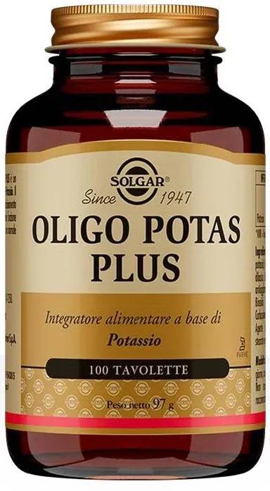 Solgar Oligo Potas Plus Integratore di Potassio 100 Tavolette