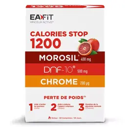 EAFIT MINCEUR ACTIVE - Calories Stop 1200 - Perte de poids - Au Morosil -  60 Comprimés