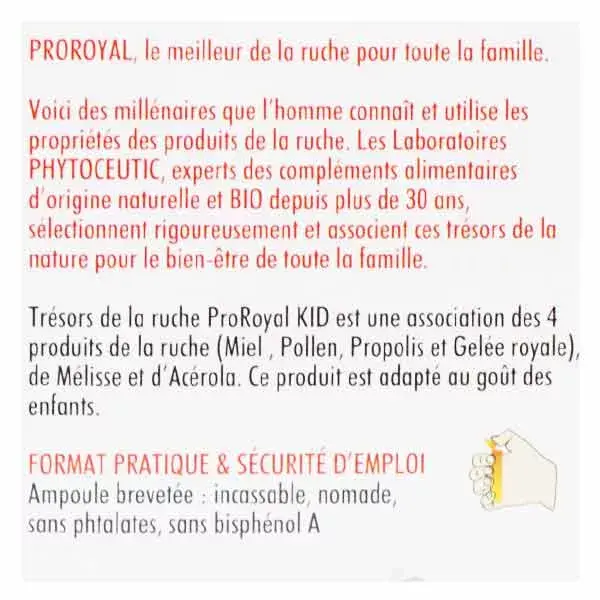 Phytoceutic Proroyal Kid Trésors De La Ruche Kid 10 Doses X 10 Ml