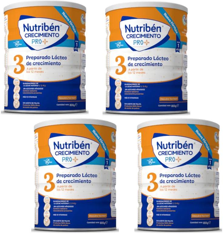 Nutribén Pro+ Lait de Croissance 3 4x800 gr