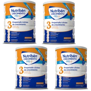 Nutribén Pro+ Leche de Crecimiento 3 4x800 gr