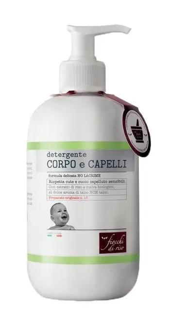 Fiocchi di Riso Detergente Corpo e Capelli Talco 400 ml