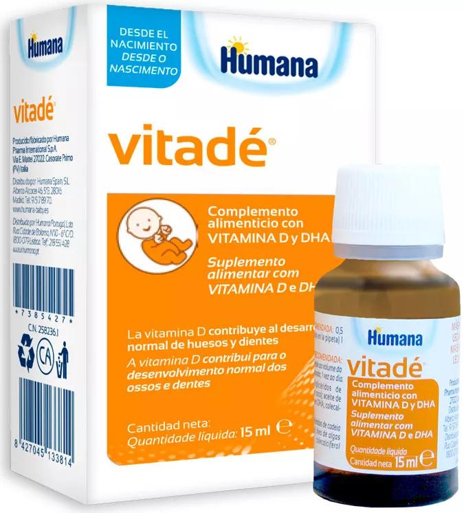 Humana Baby Vitadé Vitamina D y DHA 15 ml