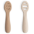 Mushie Ma première cuillère Solid Shift.Sable + Naturel 2 unités
