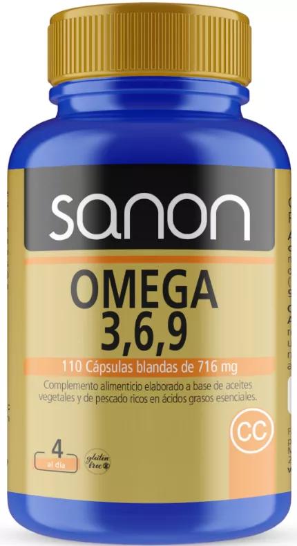 Sanon Omega 3,6,9 716,40 Mg 110 Cápsulas Blandas