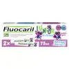 Fluocaril Junior 6-12 ans Dentifrice Gel Bubble Lot de 2 x 75ml