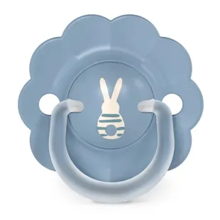 Suavinex Wonderland Pacifier with SX Pro Silicone Physiological Teat, Round Shield, Blue, 6-18m