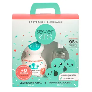 Coffret cadeau Seven Kids : Eau de Cologne 250 ml + Gel Shampooing 400 ml