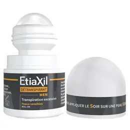 ETIAXIL Déodorant Détranspirant Men Transpiration Excessive Lot de 2 x 15ml