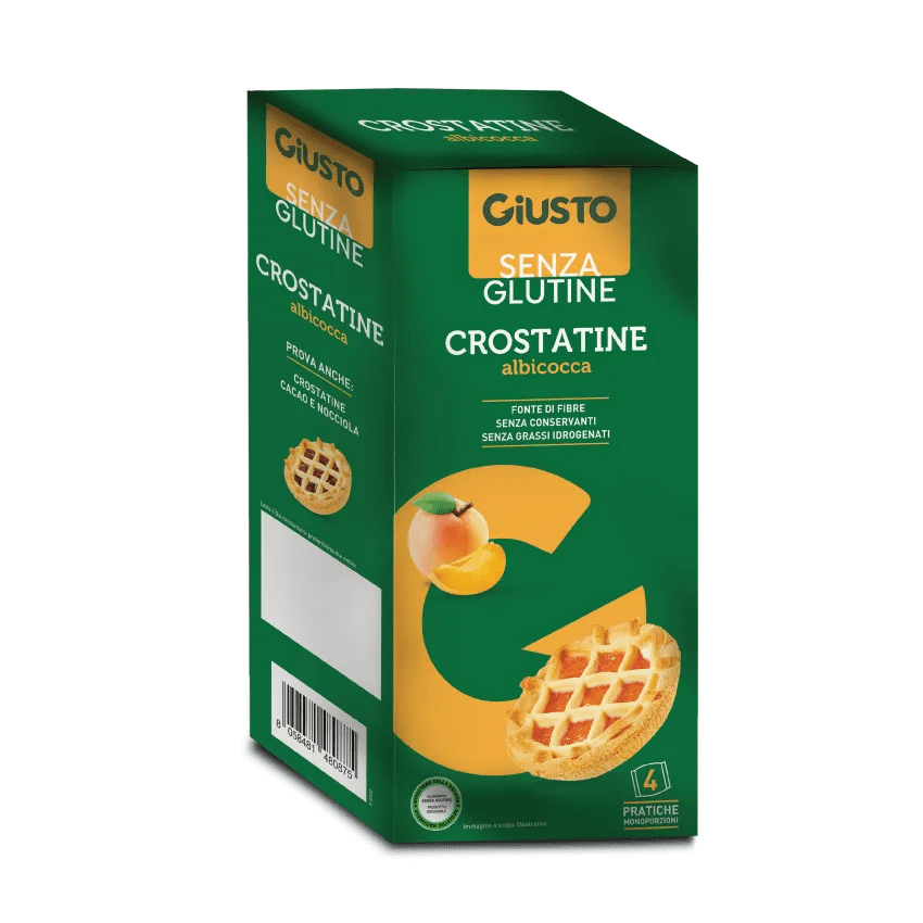 Giusto Crostatine Albicocca Senza Glutine 180G (4X45G)