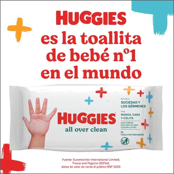 Huggies All Over Clean Babydoekjes 4x56 stuks