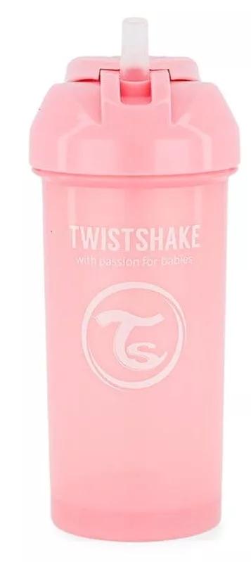 Twistshake Straw Cup +6m 360 ml Rosa Pastel