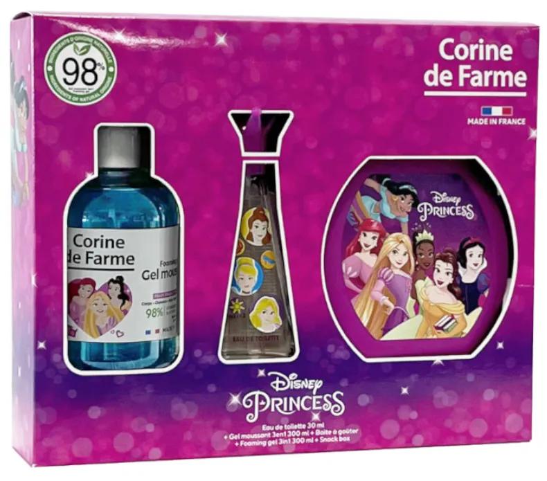 Corine de Farme Princess Cologne Case 30 ml + Foaming Gel 300 ml + Snack Box