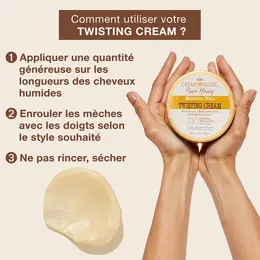 Creme of nature, Pure Honey, Crème hydratante, tenue longue durée, 326g