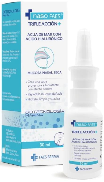 Naso Faes Triple Action+ Sea Water Hyaluronic Acid 30 ml