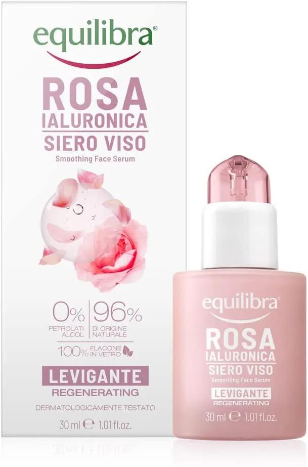 Equilibra Rosa Ialuronica Siero Viso Levigante e Vellutante 30 ml