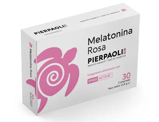 Pierpaoli Melatonina Rosa Integratore Per Sonno e Rilassamento 30 Compresse