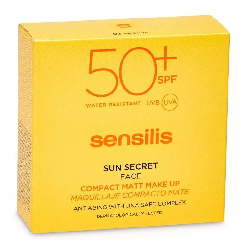 Sensilis Sun Secret Maquilhagem  Compacto SPF50+ Bronze 10 g