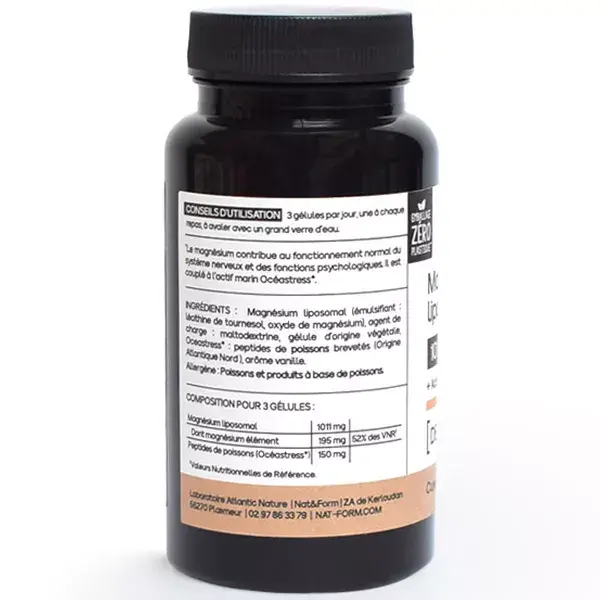 Nat & Form Vitamines & Minéraux Magnésium Liposomal 60 gélules végétales