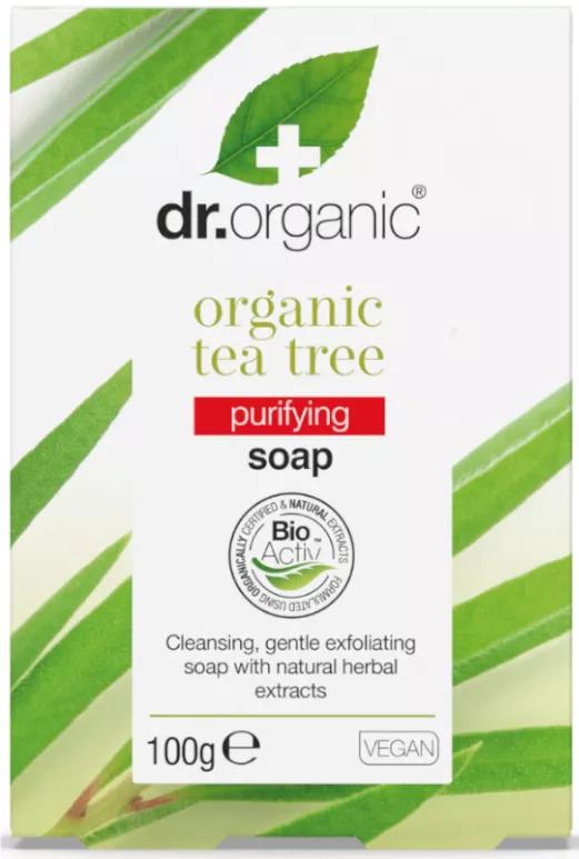 Dr. Organic Sabão de Arvore de chá Orgánico 100gr