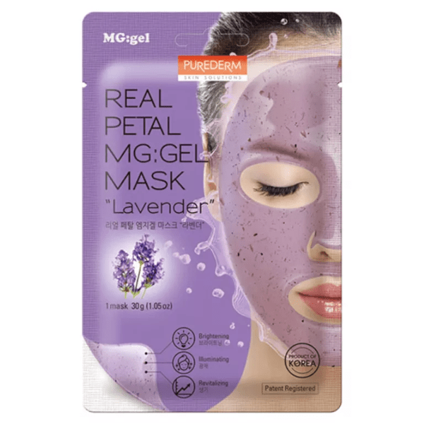Purederm Real Petal MG Gel Mask Lavendel 1 Stk
