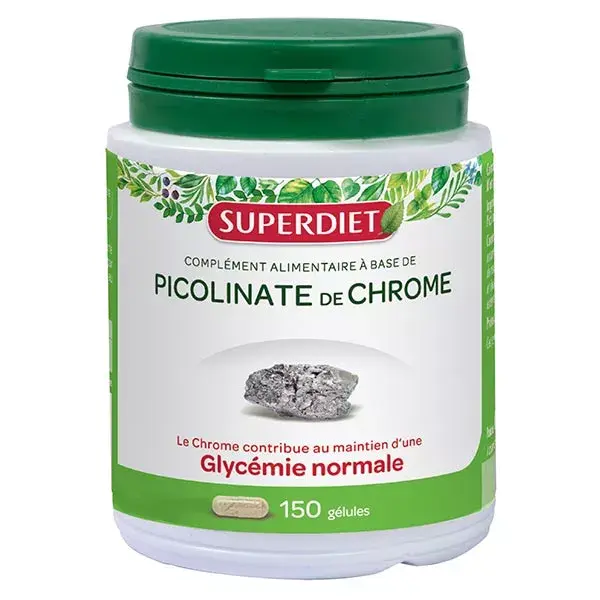 Superdiet Picolinate de Chrome 150 gélules