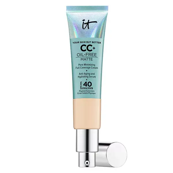 IT Cosmetics Fond de Teint Your Skin But Better CC+ Oil Free Matte Crème Correctrice Mate SPF40 Light Medium 32ml