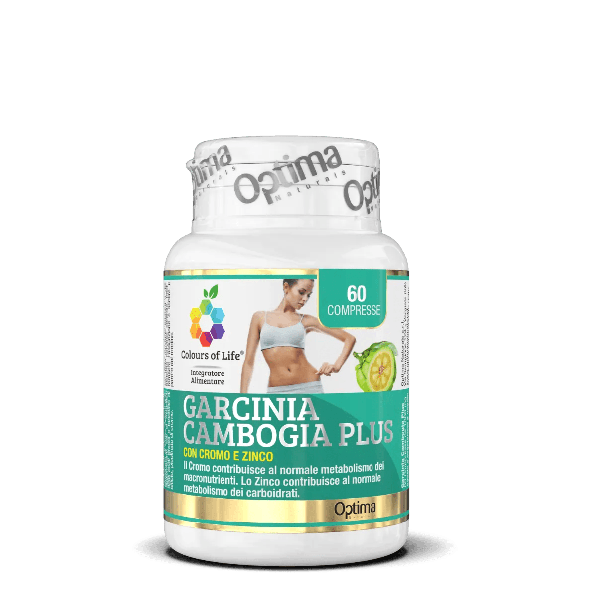 Optima Colours Of Life Garcinia Cambogia Plus Integratore Peso Corporeo 60 Compresse