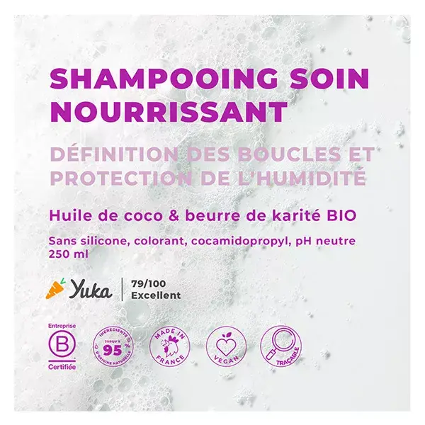 Energie Fruit Cheveux Bouclés et Frisés Shampoing Coco & Beurre de Karité Bio 250ml